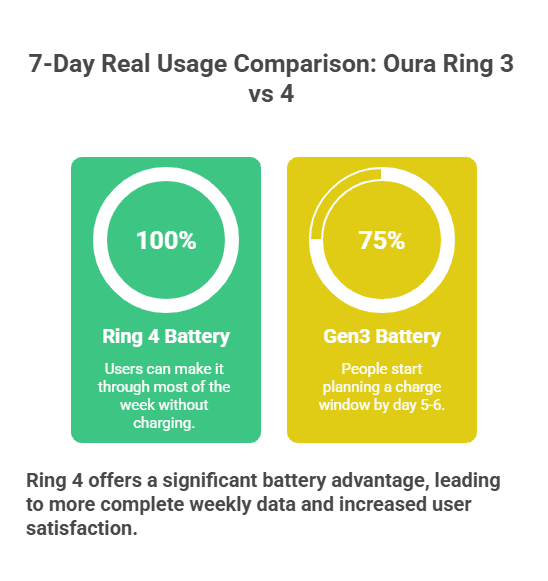 7-day real usage comparison: oura ring 3 vs 4 visual 