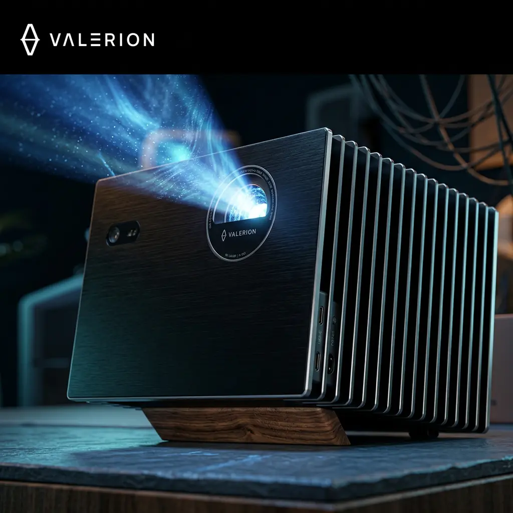 4K Projector for Home Theater
Valerion VisionMaster Max 4K RGB triple laser projector with professional lens system. 