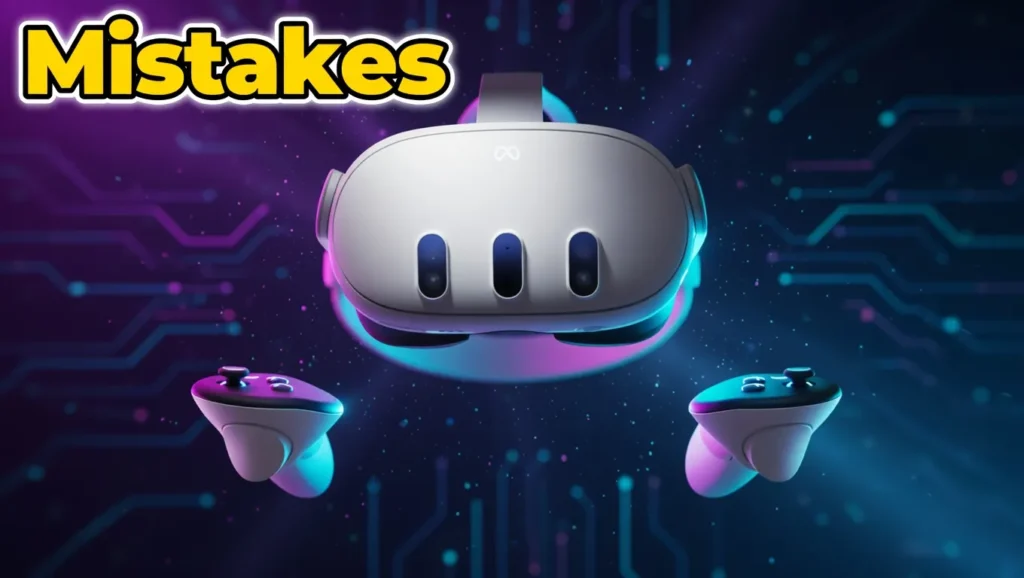 Top beginner mistakes to avoid when using the Meta Quest 3 VR.