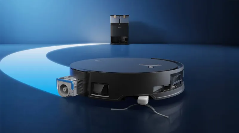 Ecovacs Deebot X8 Pro Omni robot vacuum with OZMO roller mopping technology.